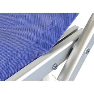 Lettino Spiaggia Piscina Schienale Regolabile Pieghevole Modello La Plata