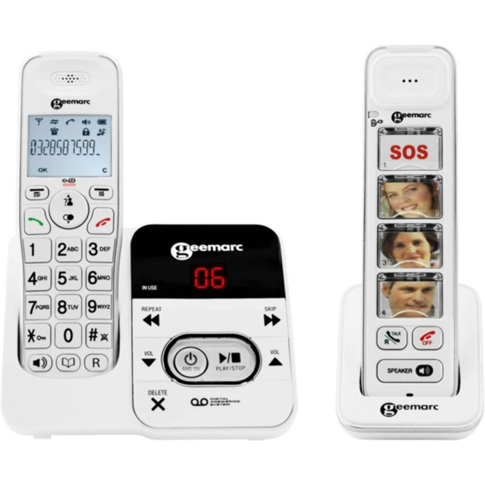 Téléphone sans fil GEEMARC Pack Mobility 295 Blanc