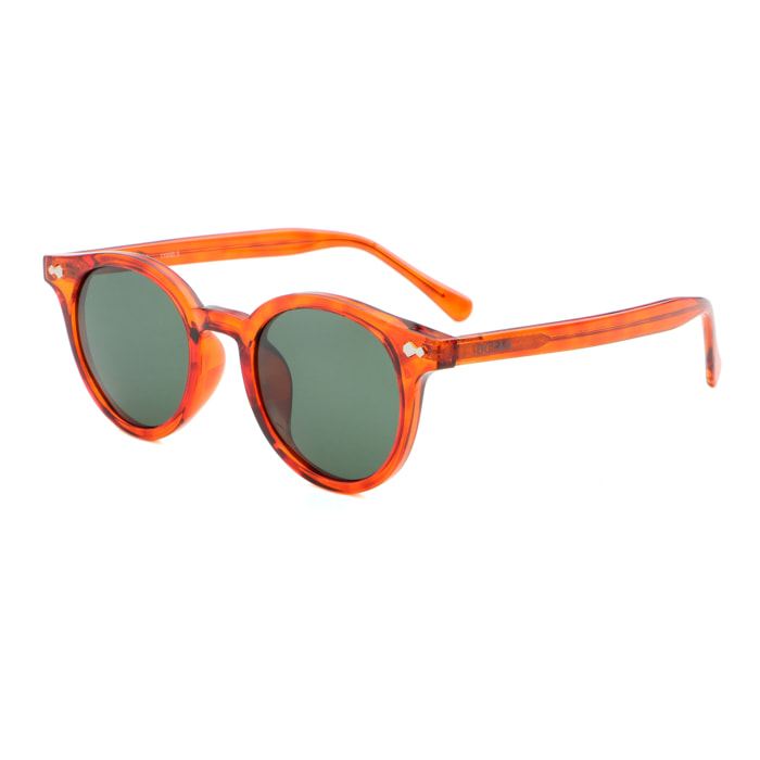 Gafas de sol OCEAN HONFLEUR - Rojo semimarrón / Verde polarizada