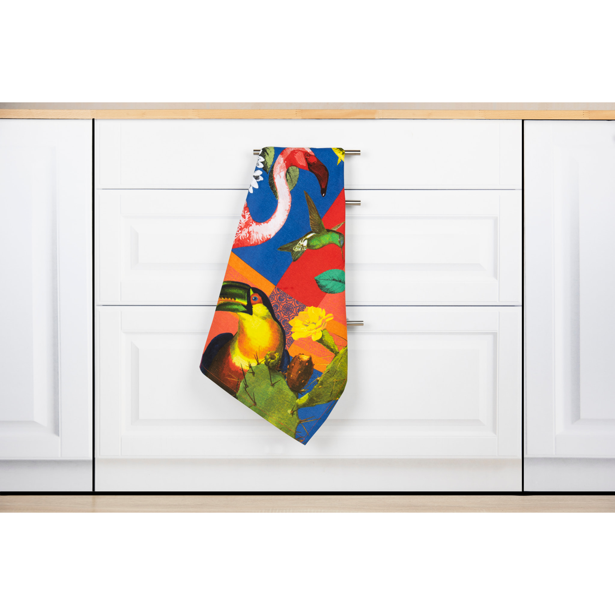 Set Torchon, Manique et Gant de Cuisine Excelsa – Rhapsody, Coton Multicolore