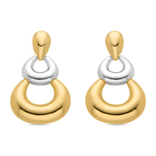 Pendientes acabado en oro amarillo de 18k