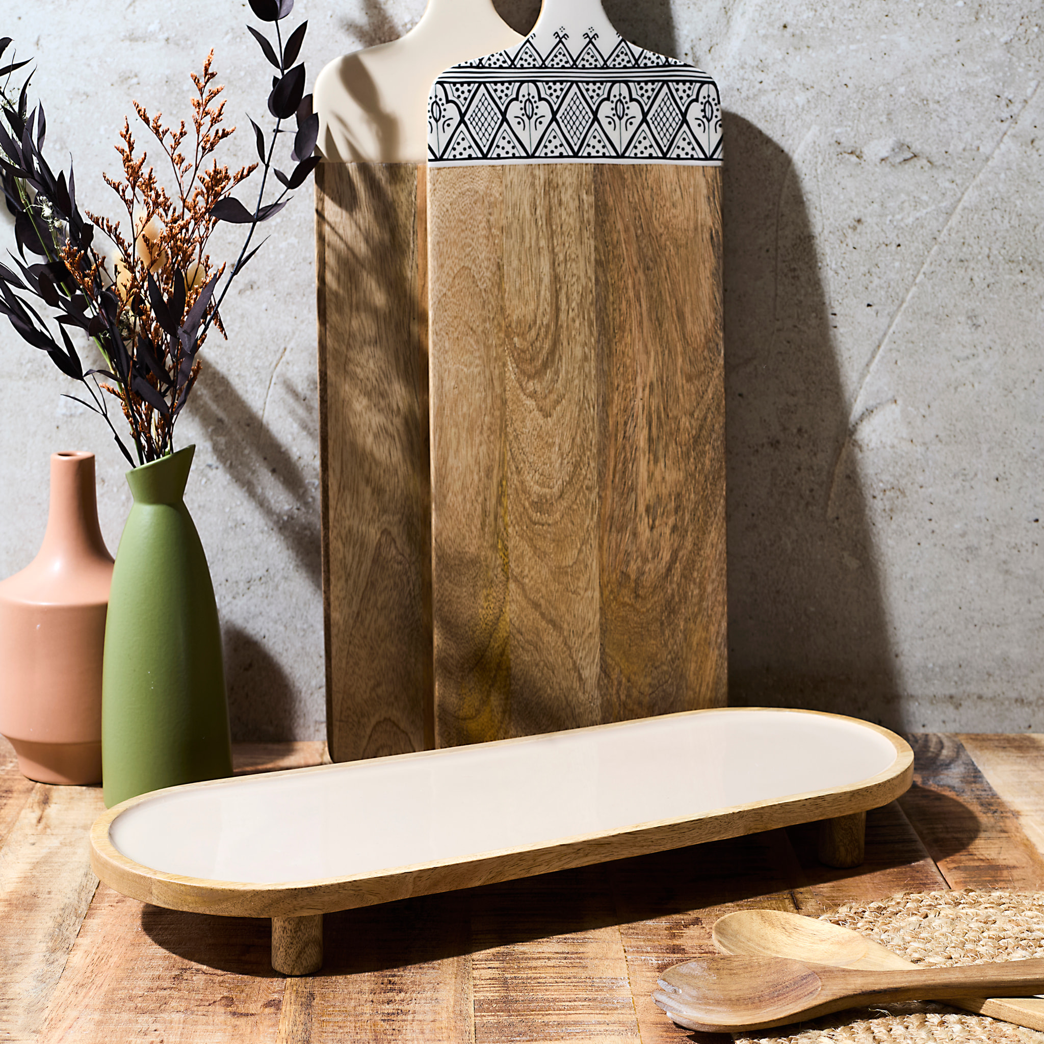 Plat De Presentation Manguier Dune Uni 50cm