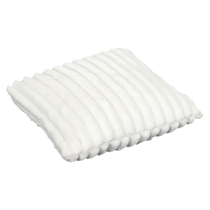 Coussin - HOME DECO FACTORY - Flanelle Côtelé - Beige