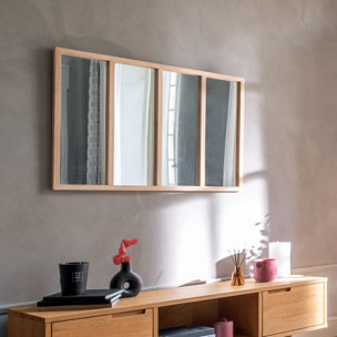 Miroir d'atelier "Nae" bois 116x76cm