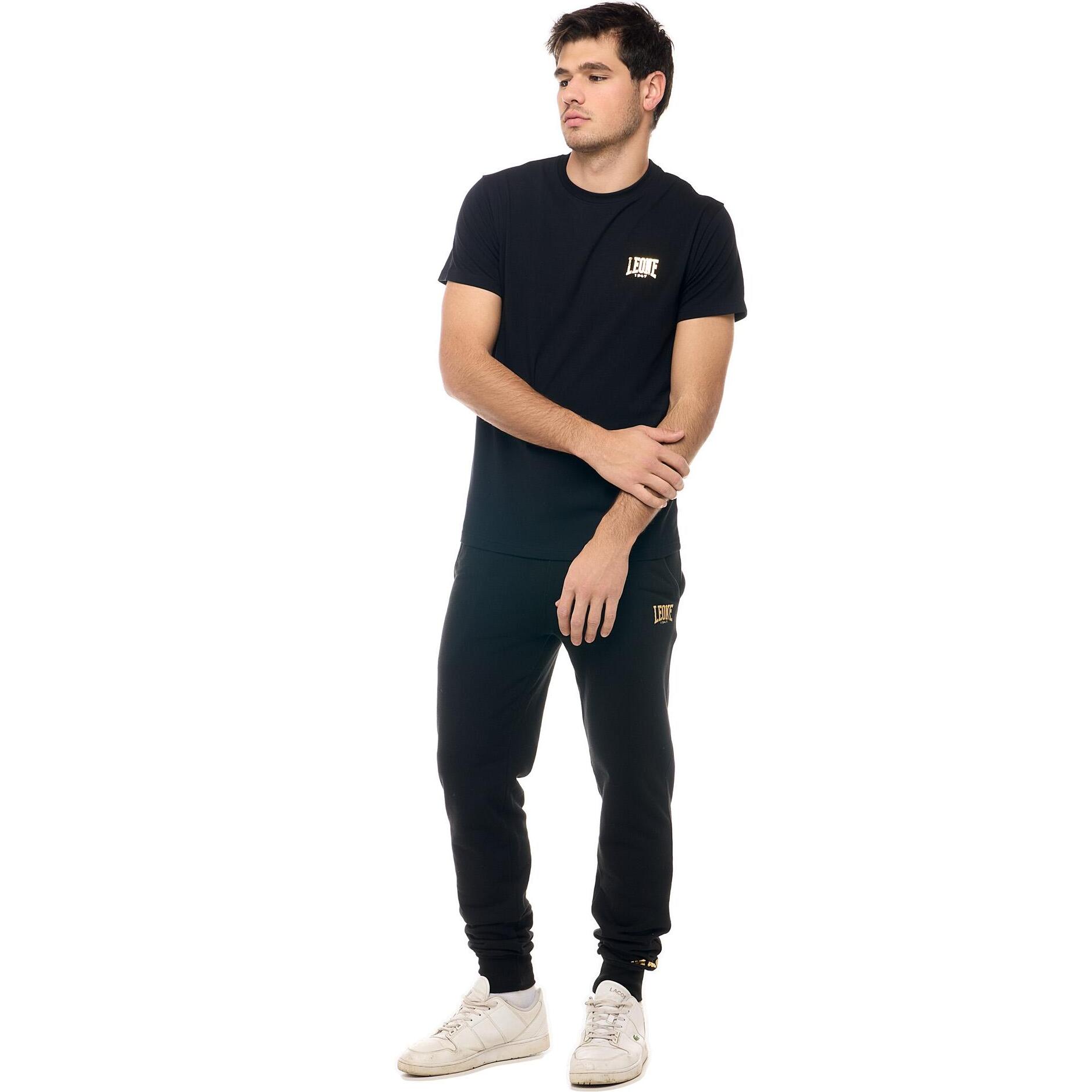 T-shirt a maniche corte in cotone Leone New Gold