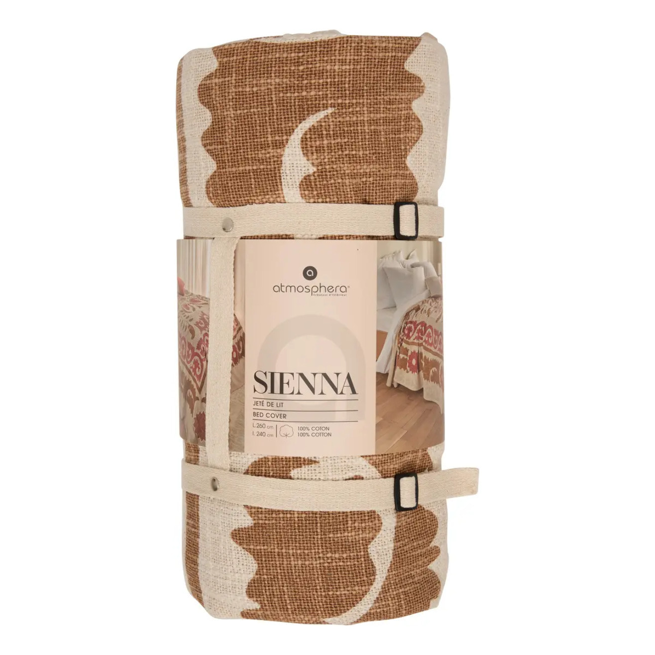 Dessus de lit Sienna 260x240 terracotta