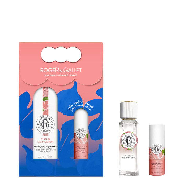 Fleur de Figuier - Coffret Eau Parfumée Bienfaisante 30ml et son Parfum Solide