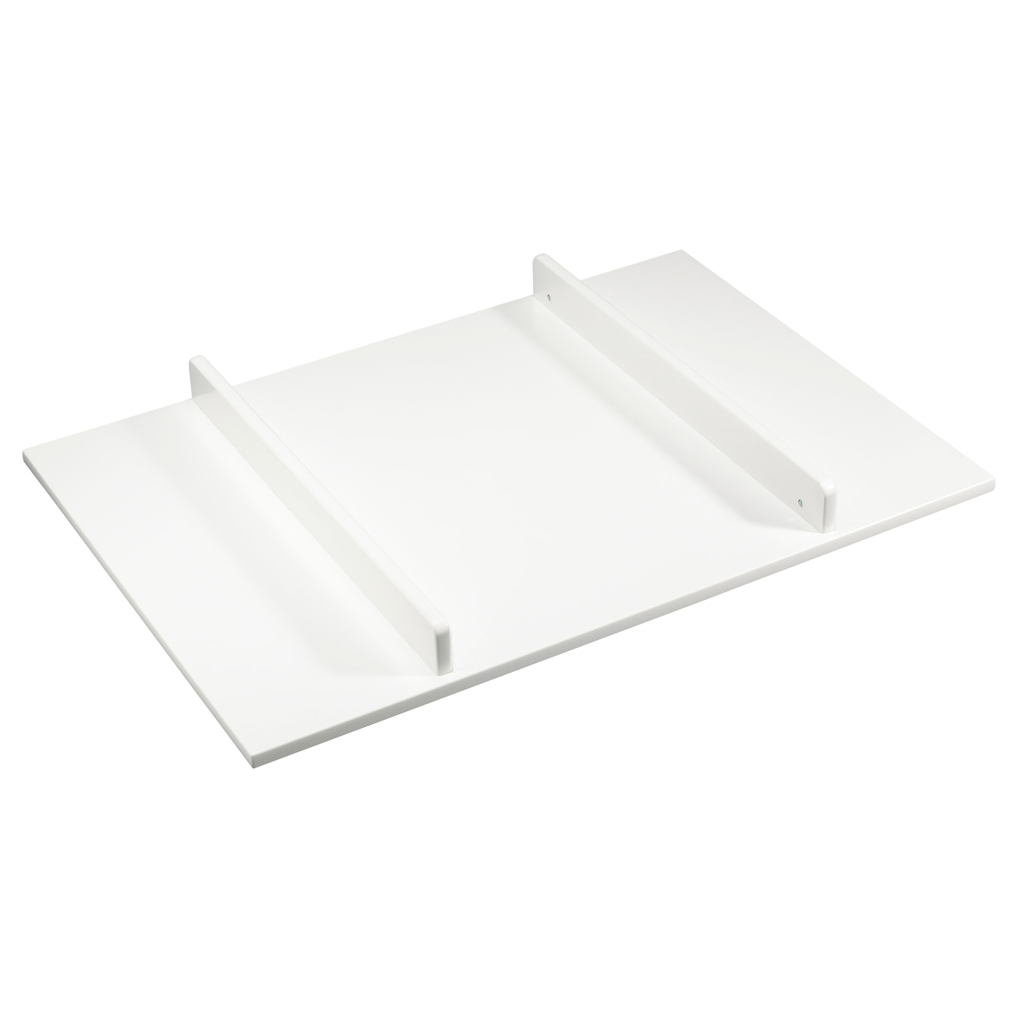 Commode à langer 3 tiroirs avec fronton et pieds bois laqués -  ouverture push