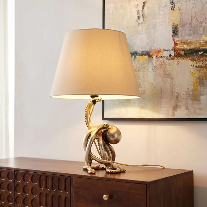 Lampe pieuvre dorée 44cm Kare Design