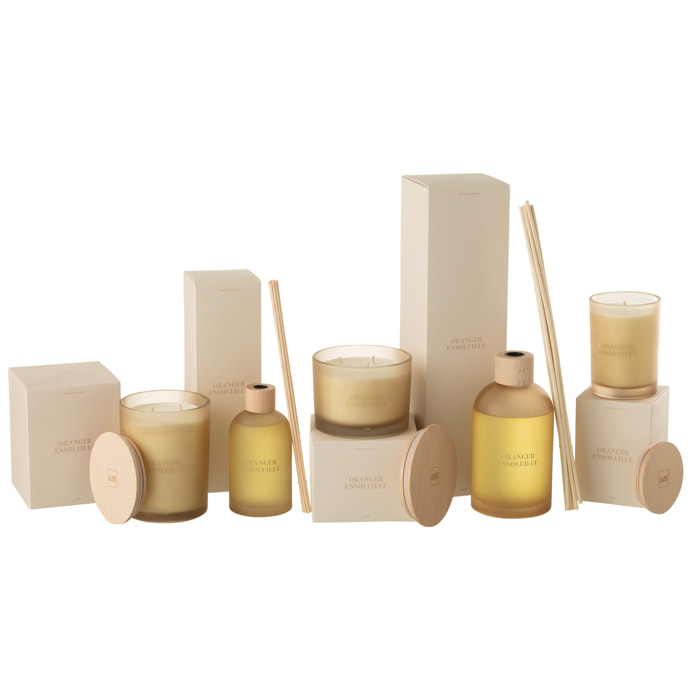 J-Line Bâtonnets parfumés Accords Essentiels - Oranger Ensoleillé - jaune - 550ml