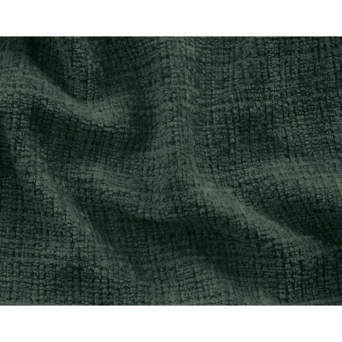 Housse en velours texturé pour canapé déhoussable Jake d'angle gauche 5 places - Vert