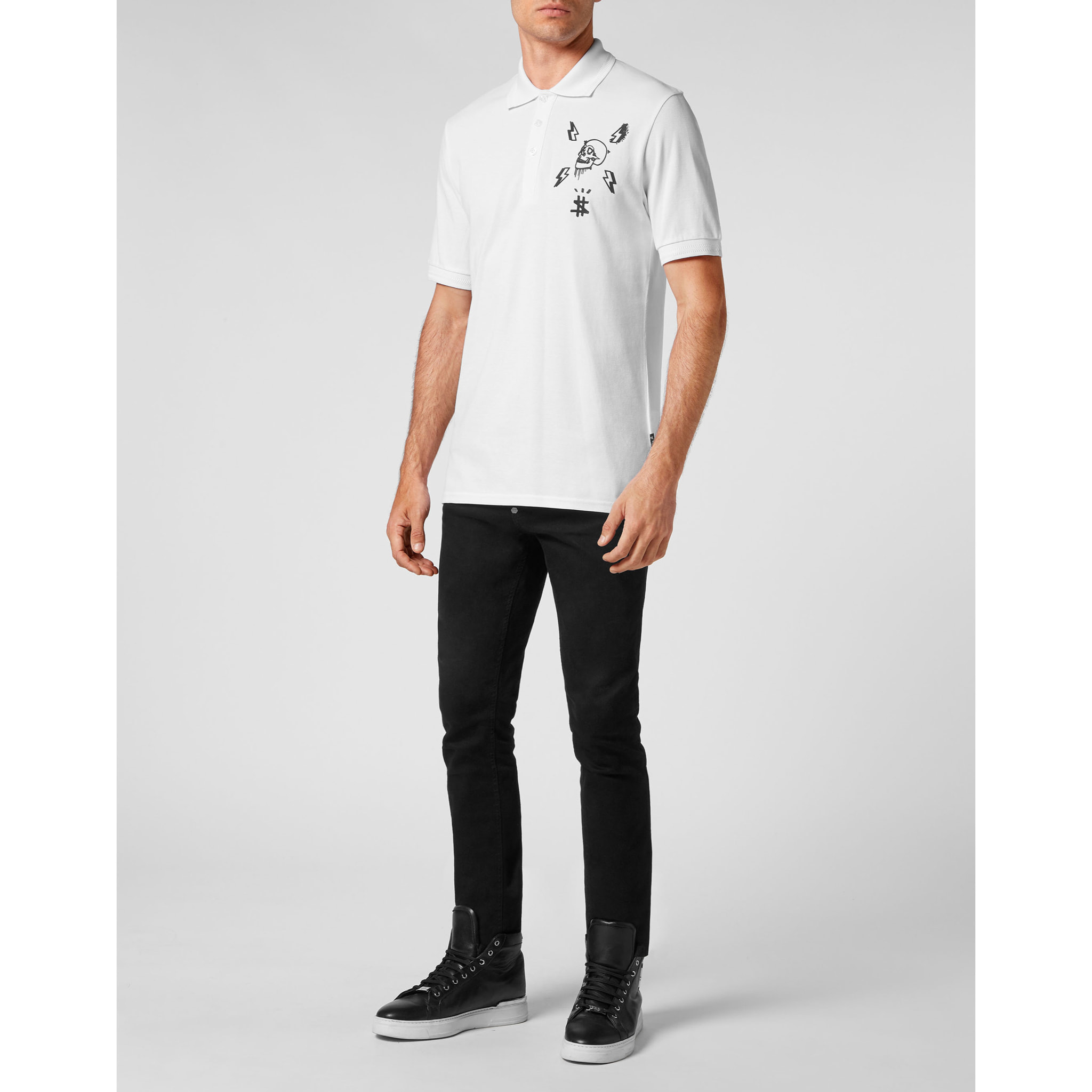 PHILIPP PLEIN T-Shirt Round Neck SKULL
