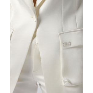 PHILIPP PLEIN Satin Cargo Fit Blazer