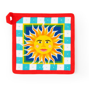 Set Torchon, Manique et Gant de Cuisine Excelsa – Sicilian Rhapsody, Coton Multicolore