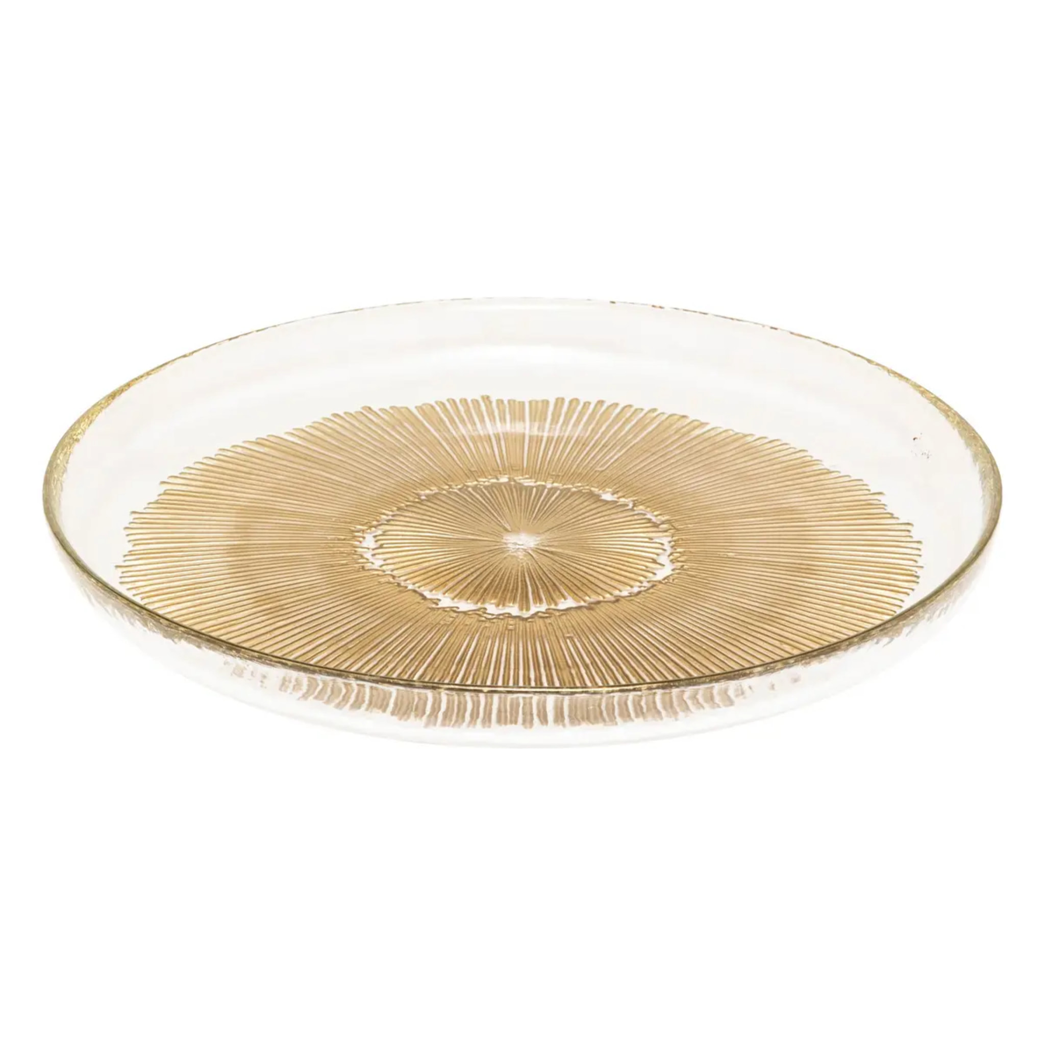 Assiette dessert Celeste doré D21xH2cm