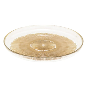 Assiette dessert Celeste doré D21xH2cm