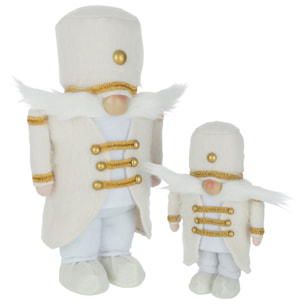 J-Line figurine Soldat - polyester - blanc/or - large