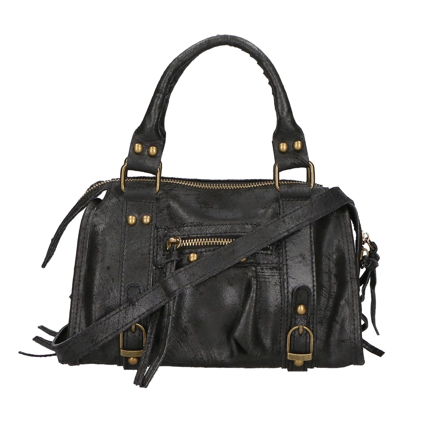 Borsa a spalla da donna - Modello Erisia - Vera pelle - 25.0 x 15.0 x 10.0 cm