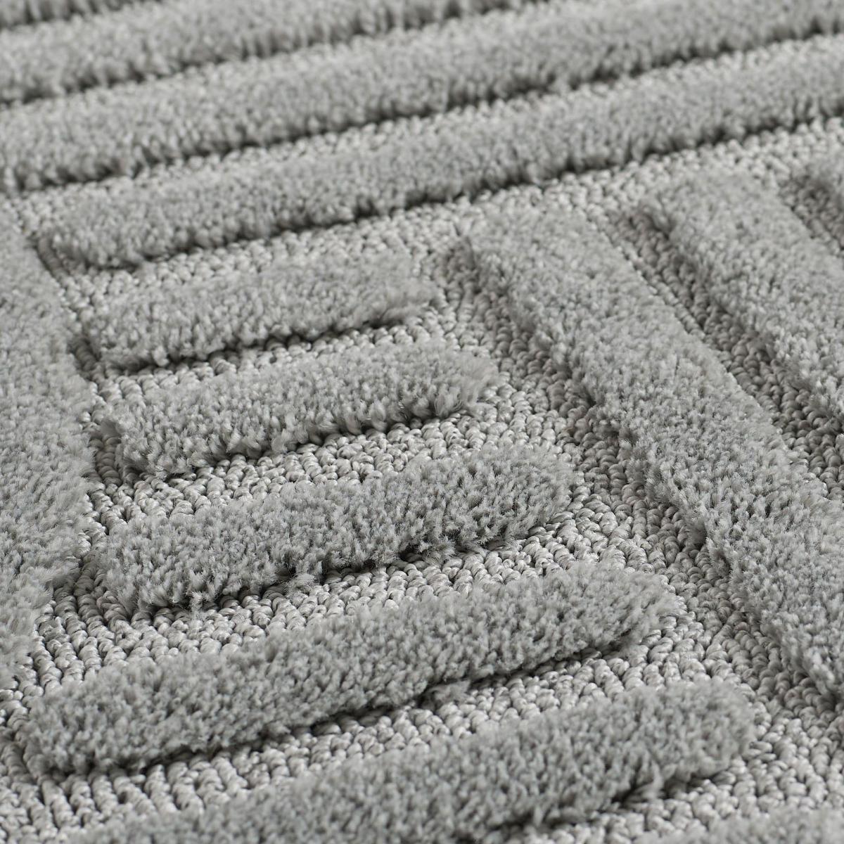 Tapis salon au motif géométrique en relief, design épuré, MANON