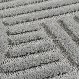 Tapis salon au motif géométrique en relief, design épuré, MANON