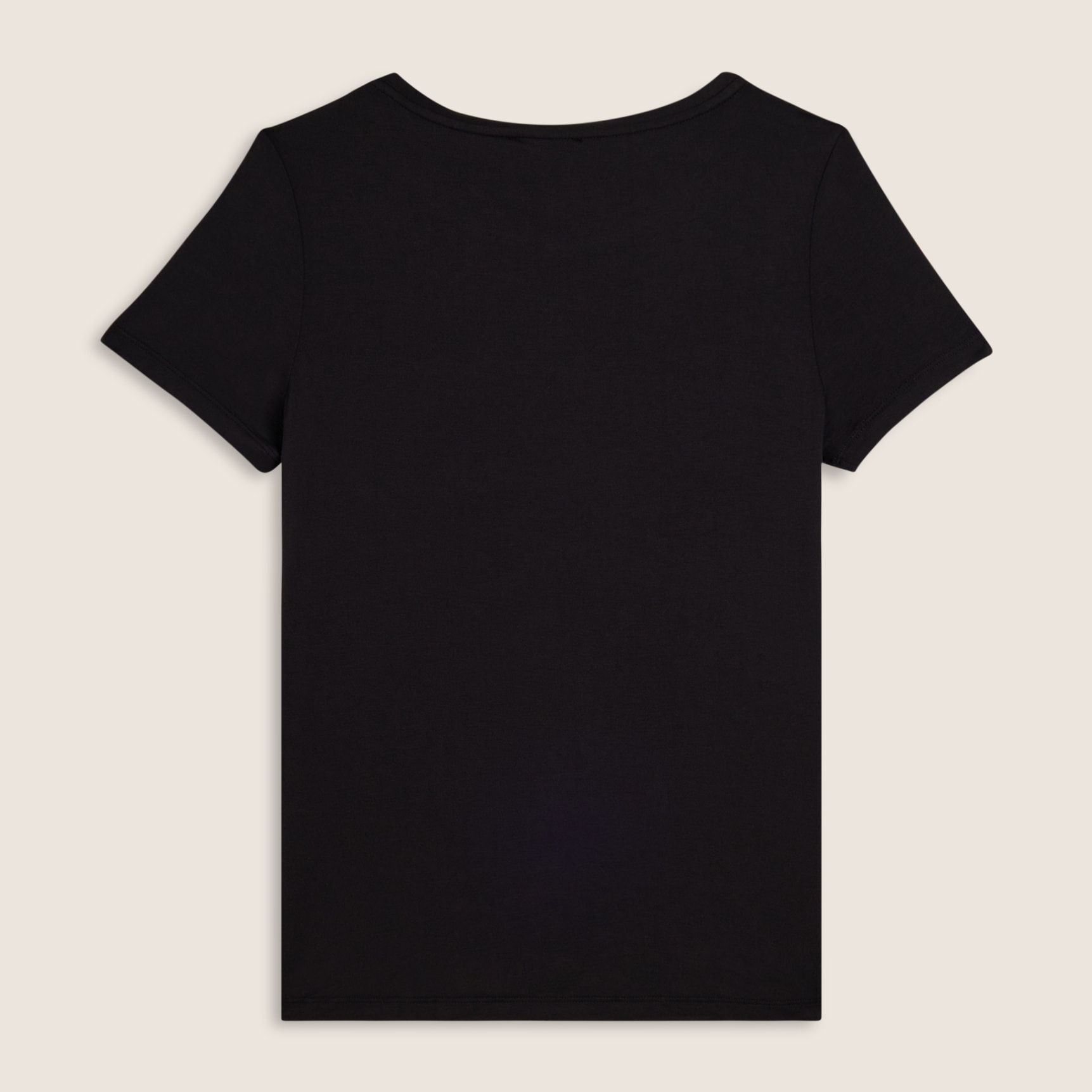 T-shirt donna con grafica in strass e logo sul fondo