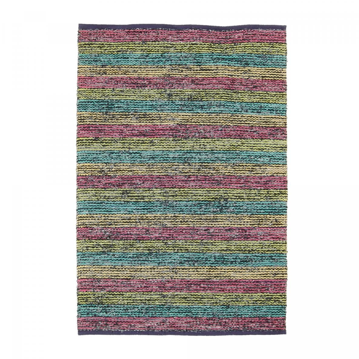 Tapis kilim fait main en coton motif géométrique