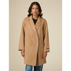 Oltre - Cappotto doppiopetto misto lana - Beige