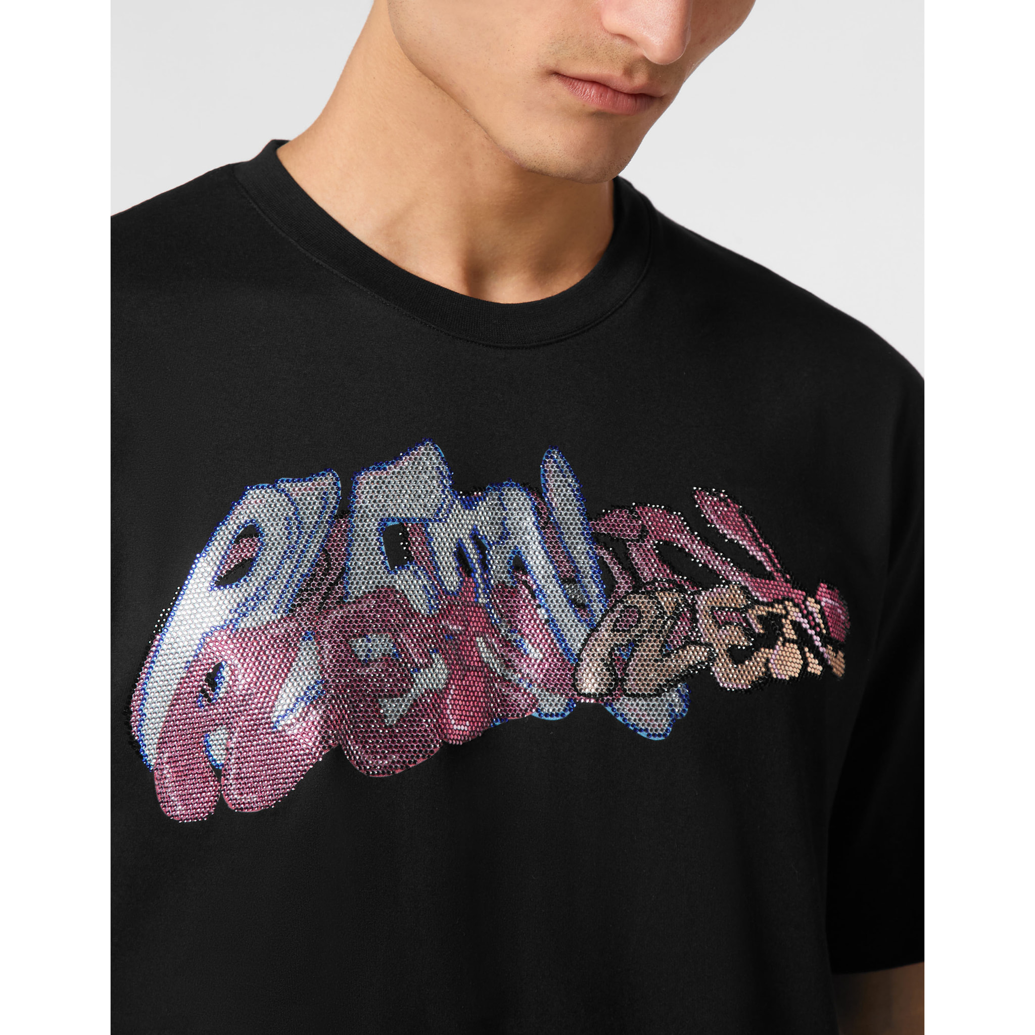 PHILIPP PLEIN Maglietta a girocollo BOMBING GRAFFITI