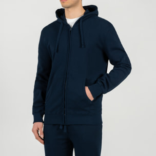 Felpa full zipper con cappuccio