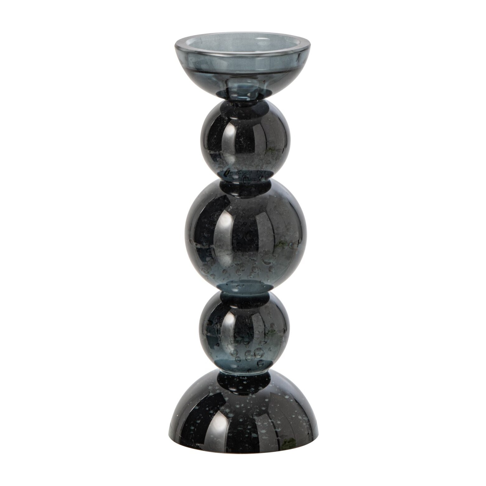 J-Line chandelier - verre - bleu pétrole - small