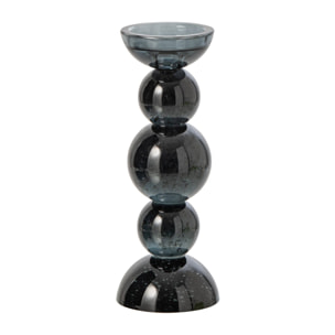 J-Line chandelier - verre - bleu pétrole - small
