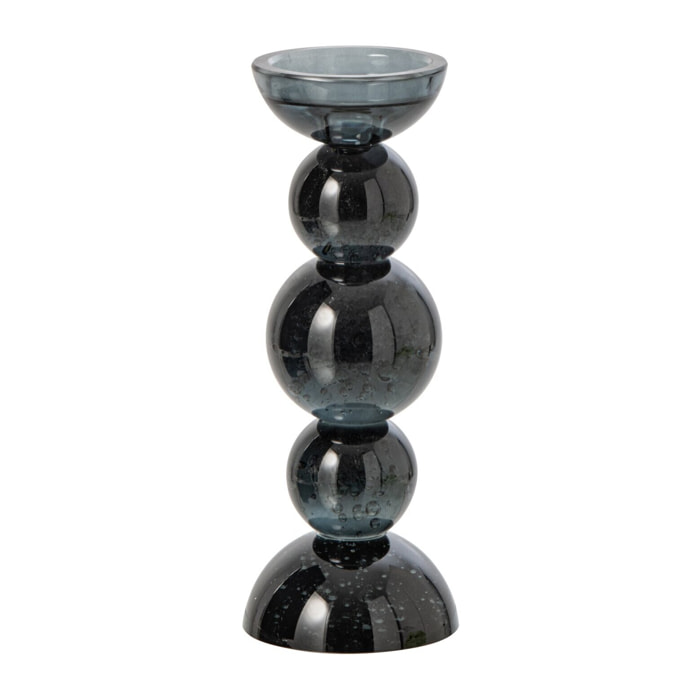 J-Line chandelier - verre - bleu pétrole - small