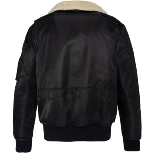 OHARA-RS FLIGHT JACKET WITH DETACHABLE PILE FUR COLLAR 100% RECYCLED NYLON
BLACK OR BROWN COLLAR= 100% POLYESTER
BEIGE OR RUST COLLAR= 60% ACRYLIC 40% CASHMERE Nero