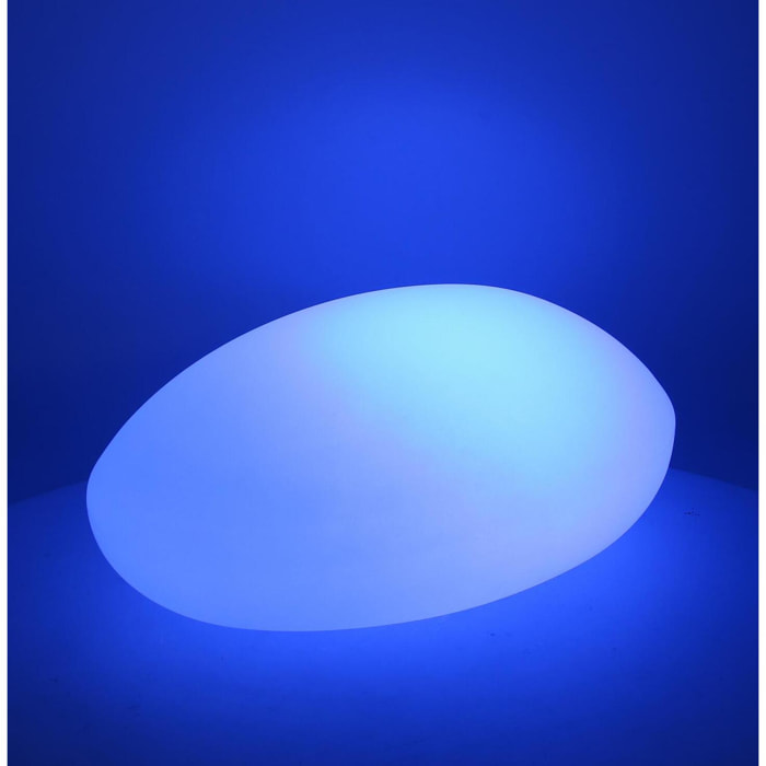 Lampada led in plastica ricaricabile sasso multicolor cm40x30h15