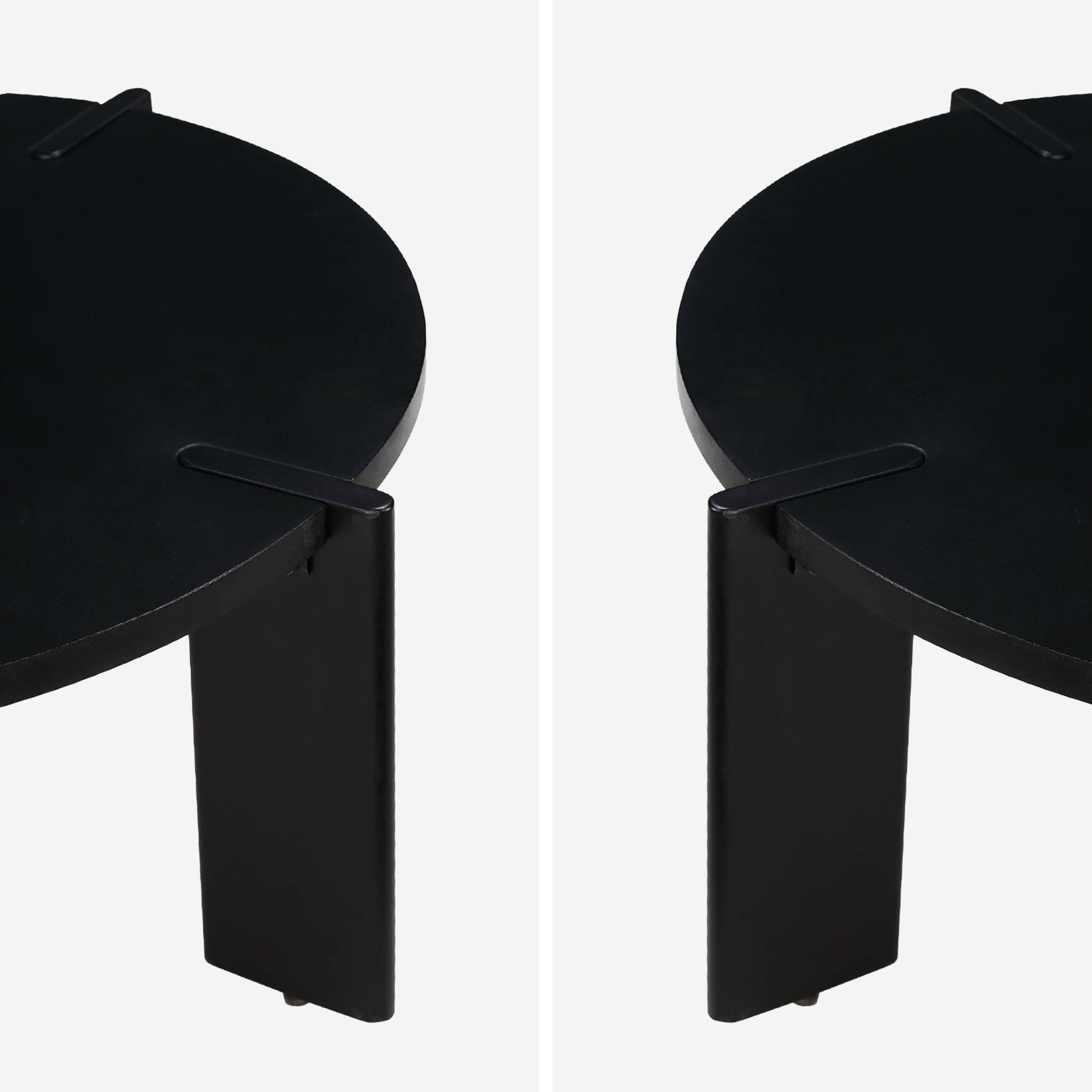 Table basse exotique ronde bois massif REVA