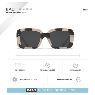 Gafas de Sol Bali Marron Hanukeii para hombre y mujer