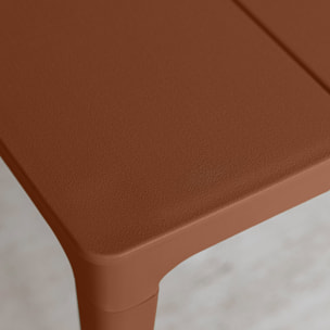 Salon de jardin 4 places en polypropylène brique PATIO