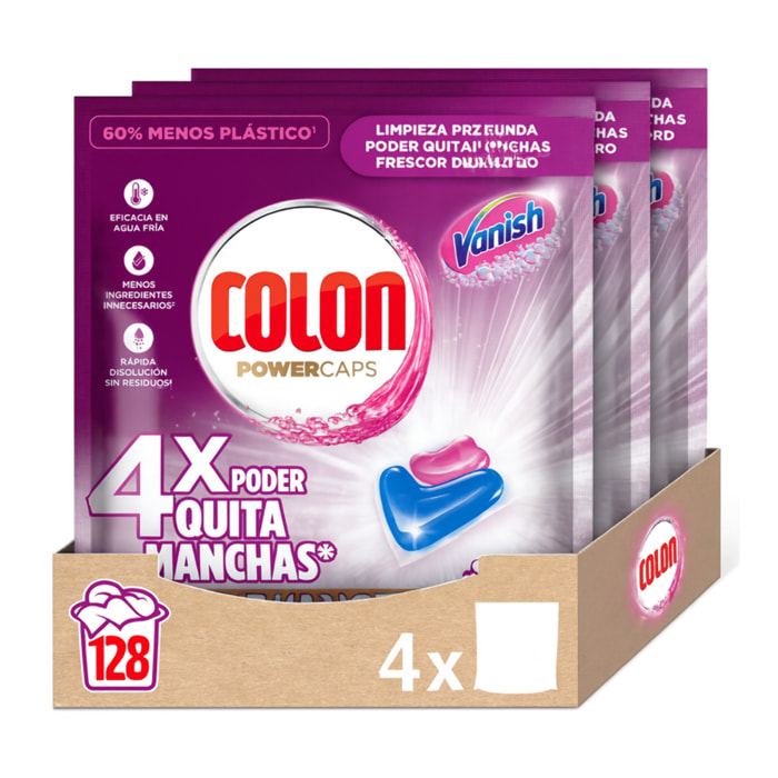 Colon - Detergente para la Ropa 128 Cápsulas Vanish Advanced