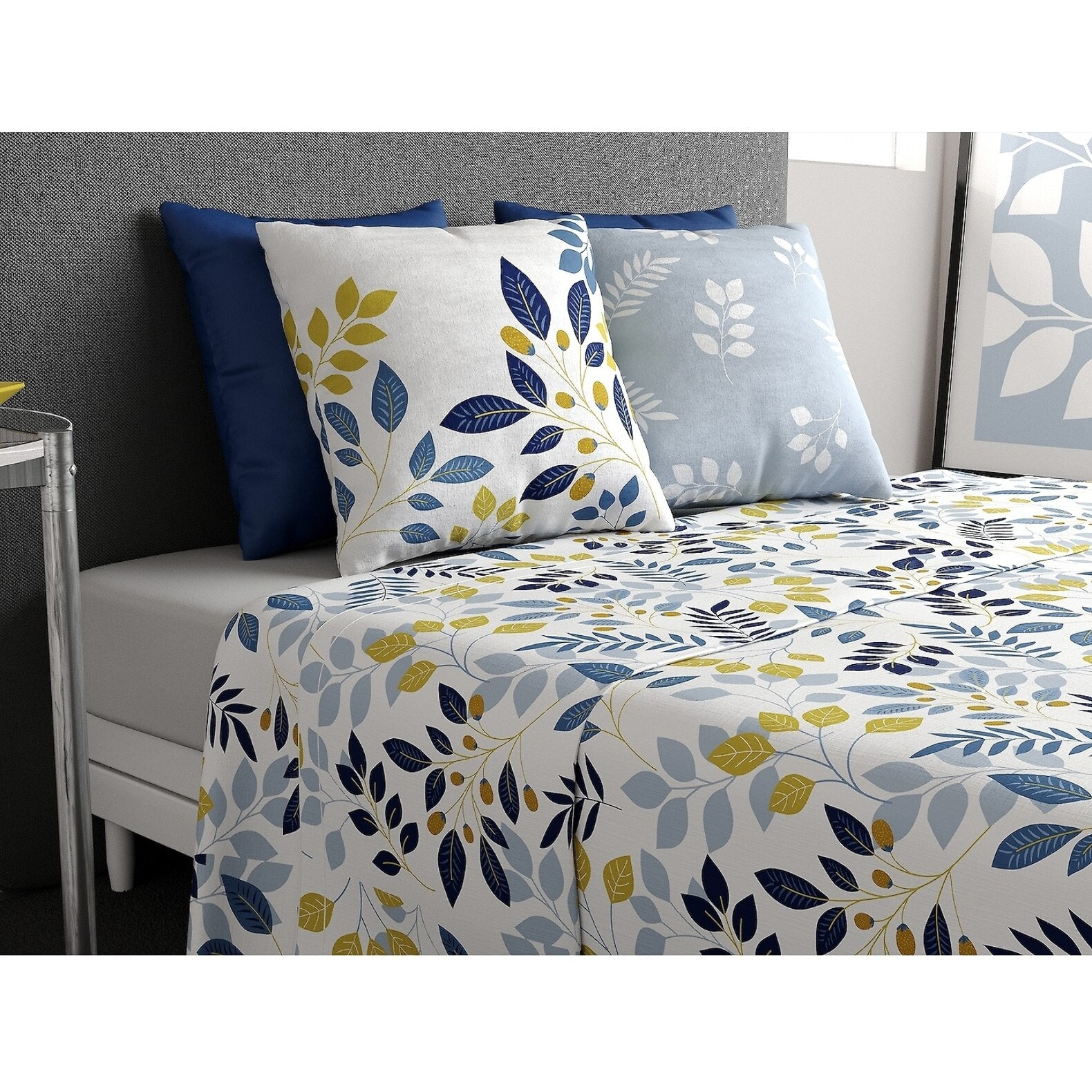 Parure De Drap 3pcs avec Drap Housse 90x190cm 100% Coton 57fils-chloÉ