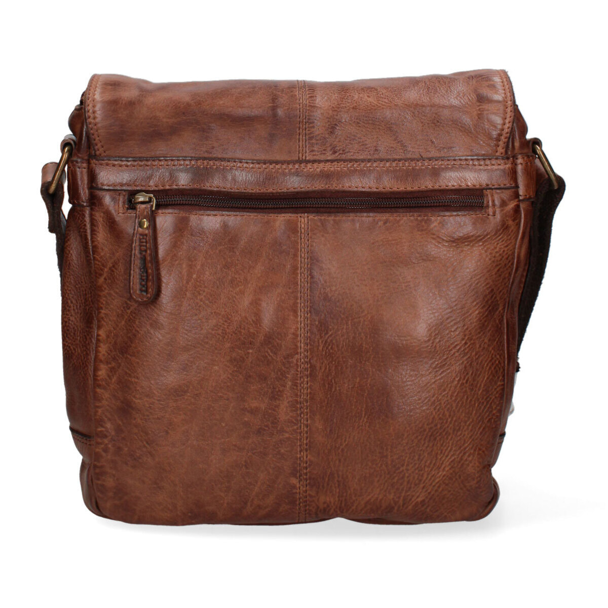 Borsa a tracolla  da uomo In Vera pelle Made in Italy 26x31x8 cm