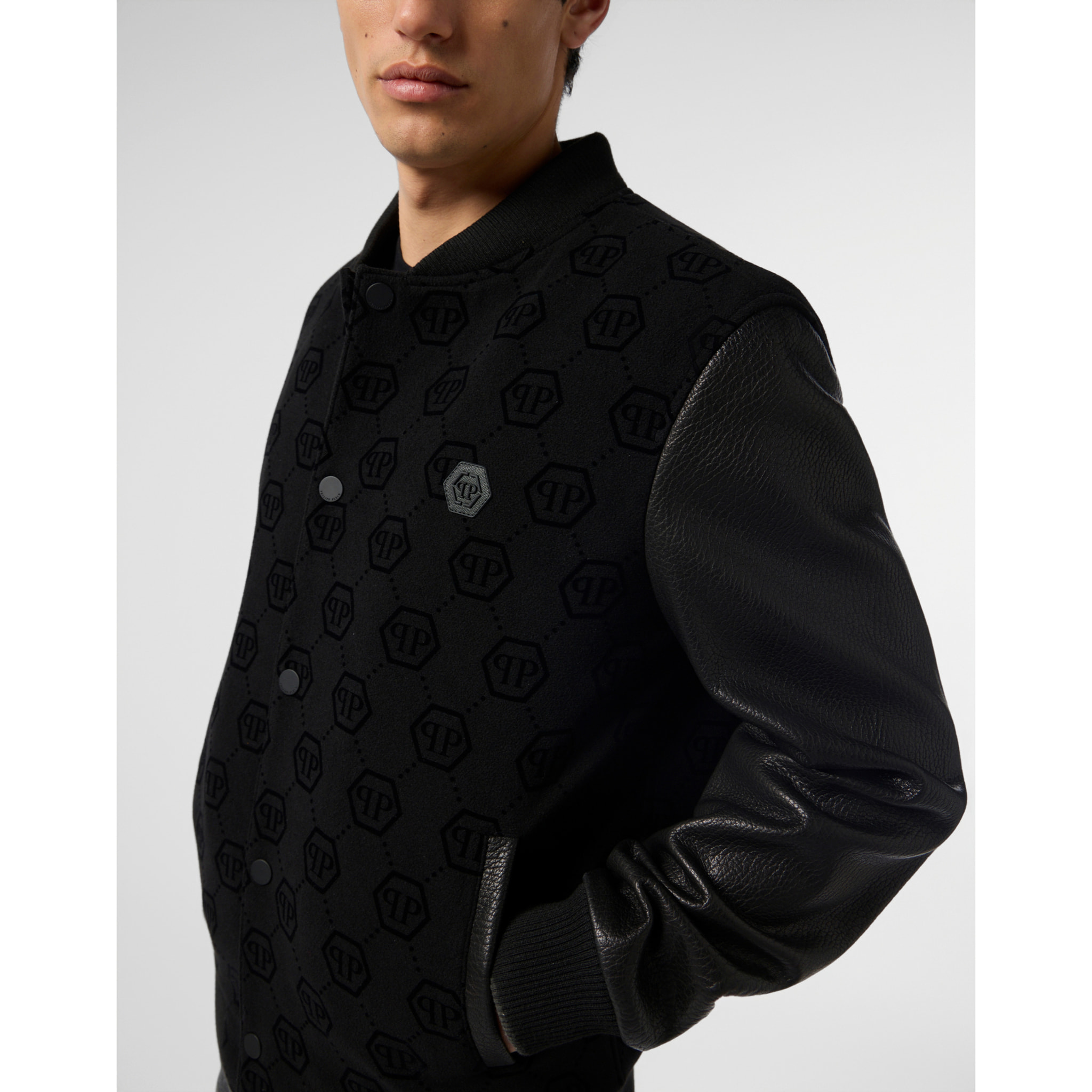 PHILIPP PLEIN Varsity Bomber Monogram Monogram