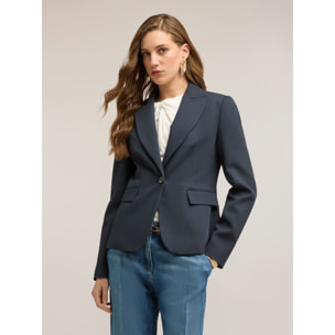 Motivi - Blazer de un botón con solapas - Azul