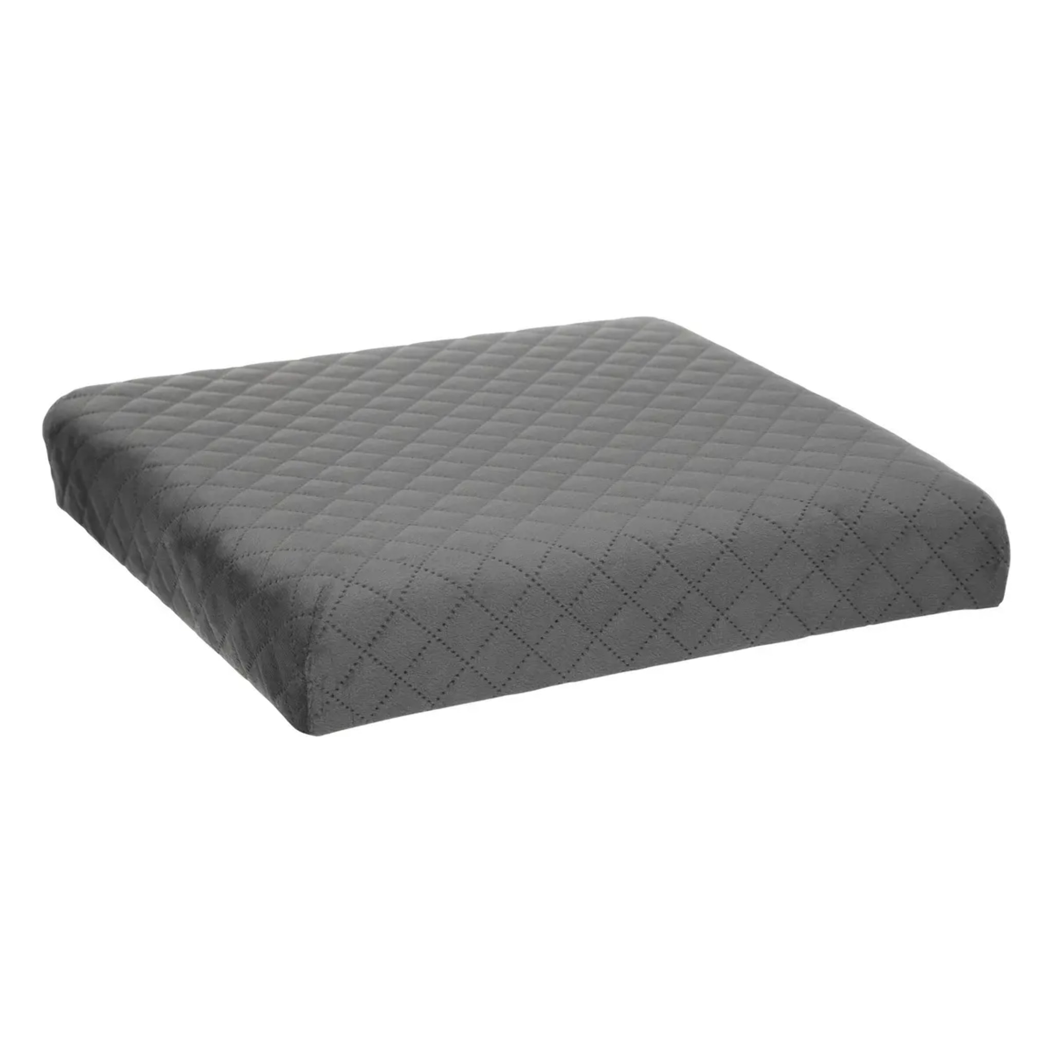 Pouf pliable 31x31cm "Mix N' Modul" velours gris