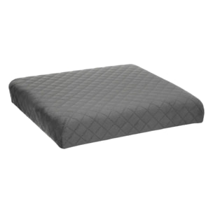 Pouf pliable 31x31cm "Mix N' Modul" velours gris