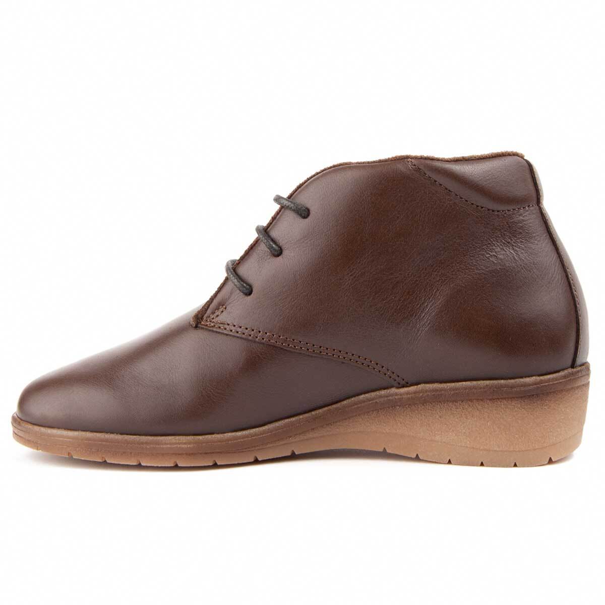 Botín De Cuña - Marrón - Altura: 4 Cm