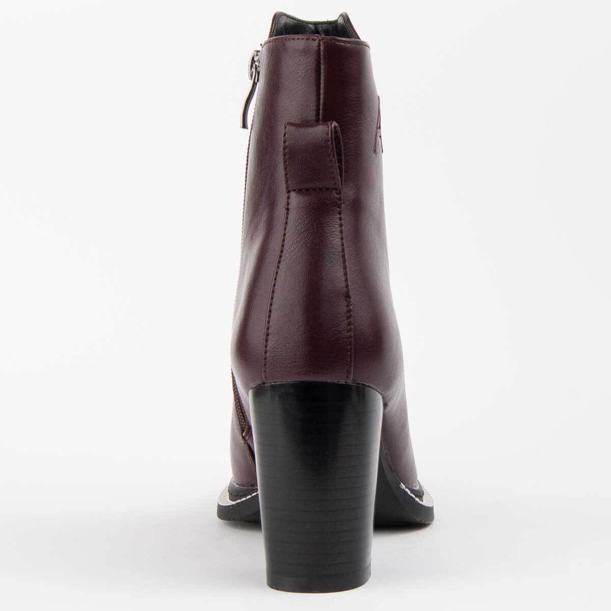 Botín De Tacón - Negro - Altura: 8 Cm