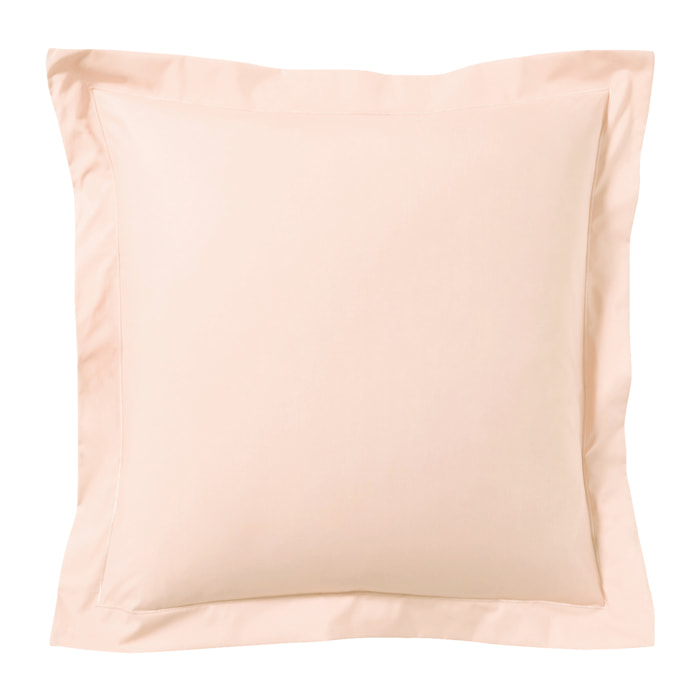 Taie d'oreiller unie en percale de coton, ROYAL LINE, Rose Ballerine