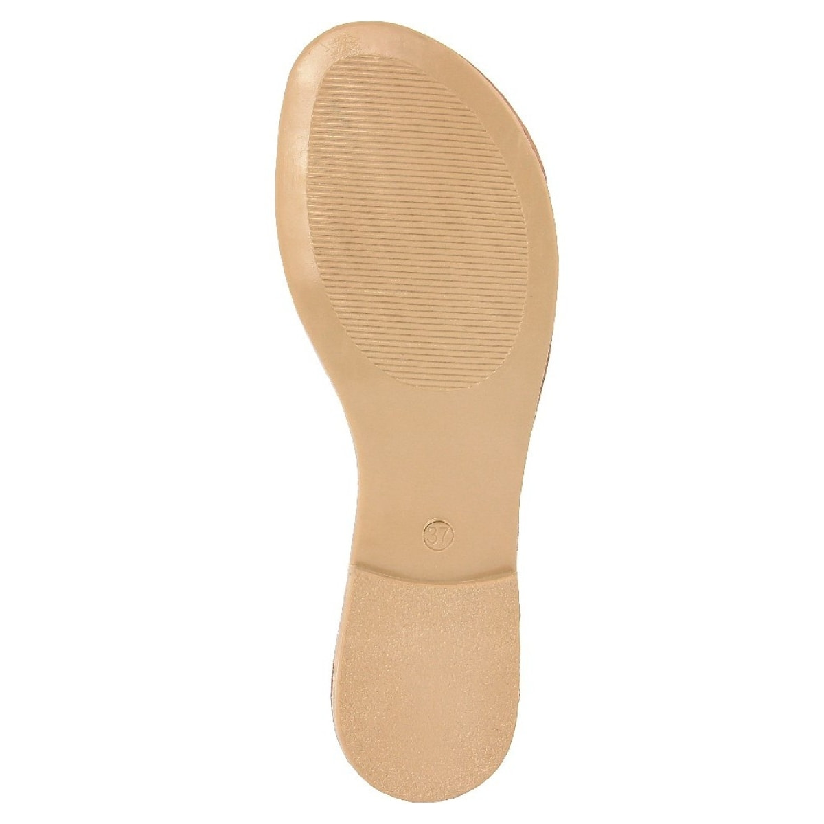 Sandali Flat Made in Italy in pelle colore Marrone, Altezza tacco 1,2 cm