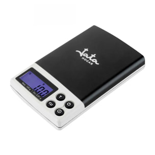 Báscula de alta precisión JATA HBAL1774 hasta 100 gramos. Superficie acero inoxidable. Visor LCD