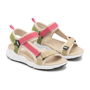 Sandalias Abiertas Deportivas multicolor con Tiras ajustables
